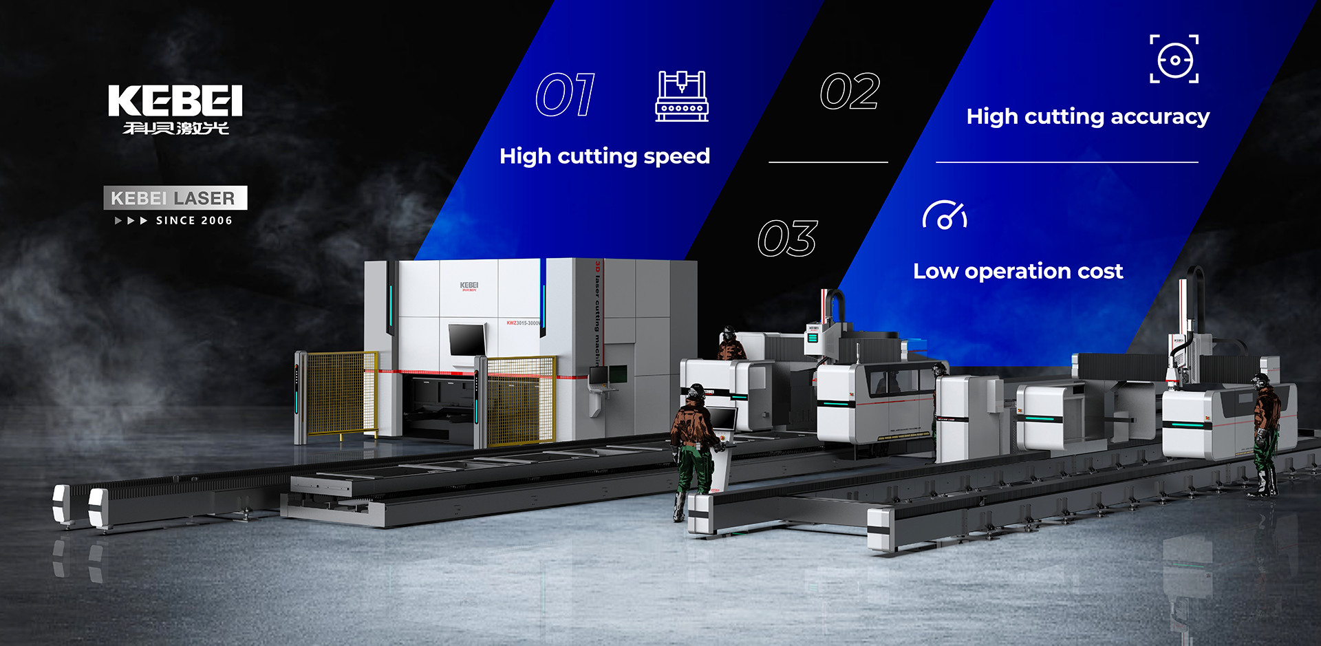 calidad Máquina de corte con láser de haz H fábrica